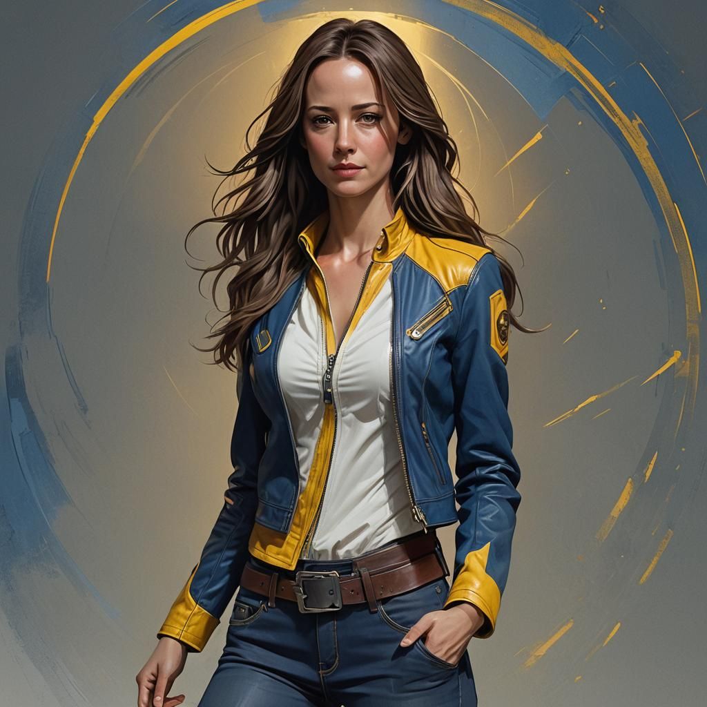 Caitlin Strucker Portrait in Art Nouveau Style