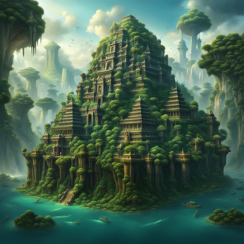 Epic Jungle Temple on Floating Island