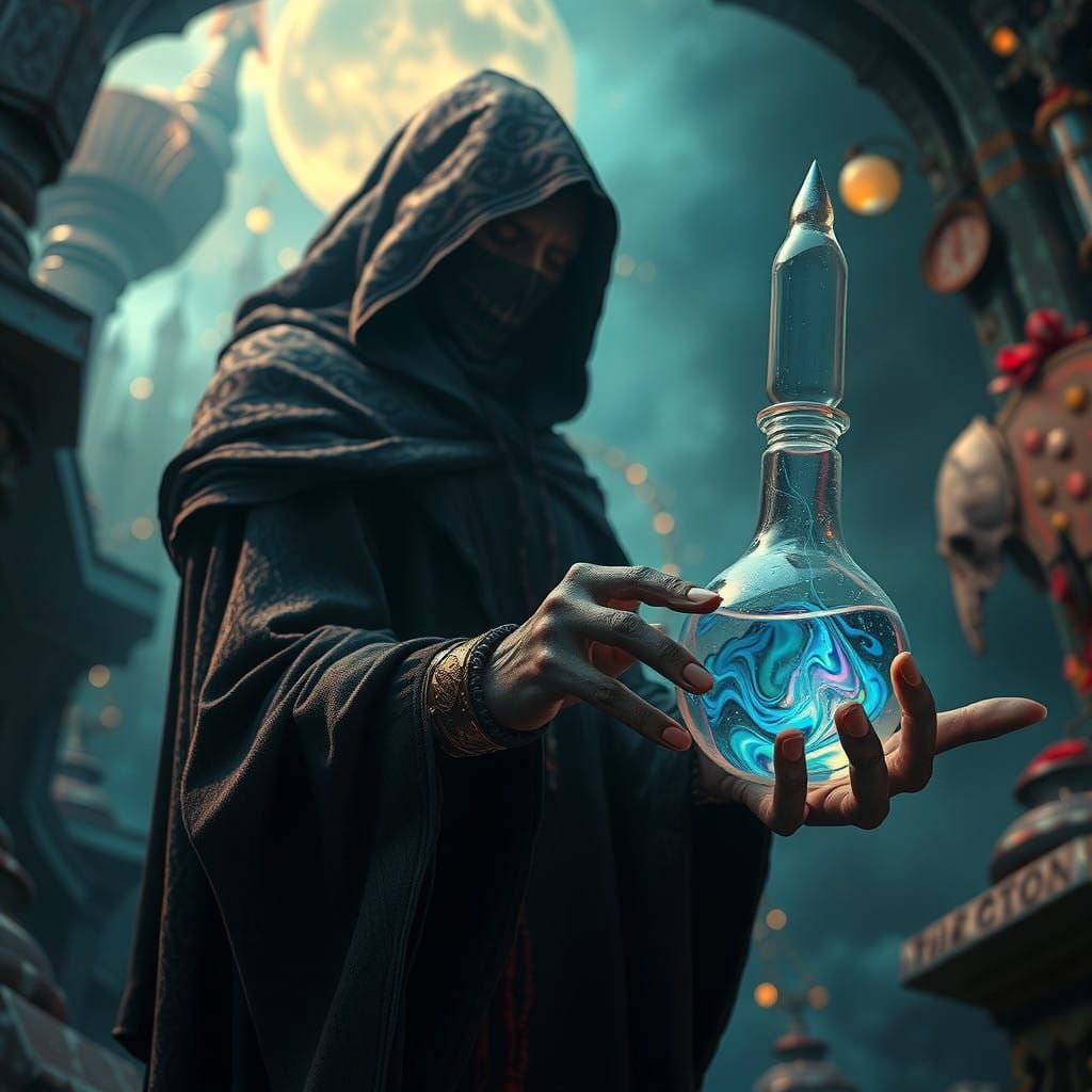 Ethereal Realm of Duality: A Haunting, Hyper-Realistic Visio...