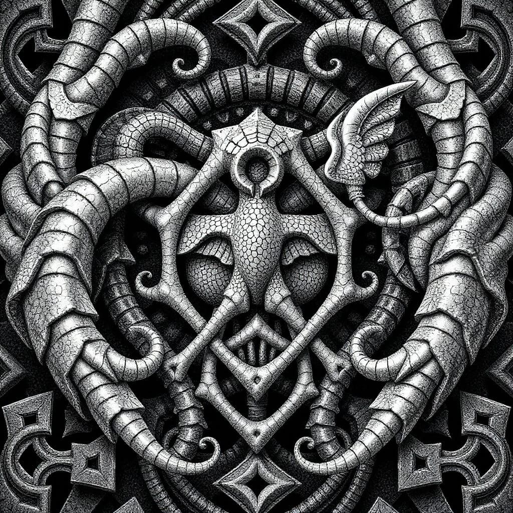 Psychedelic Tessellations in Vector Art Style