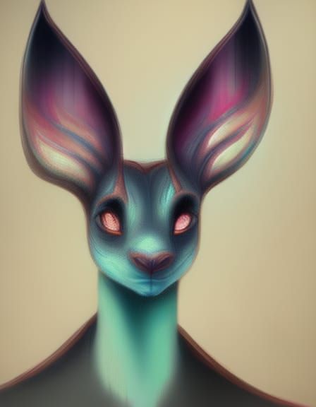 Galaxy Bambi [deer], Smooth soft skin, big dreamy eyes, symmetrical, soft lighting, detailed face, concept art, digital ...