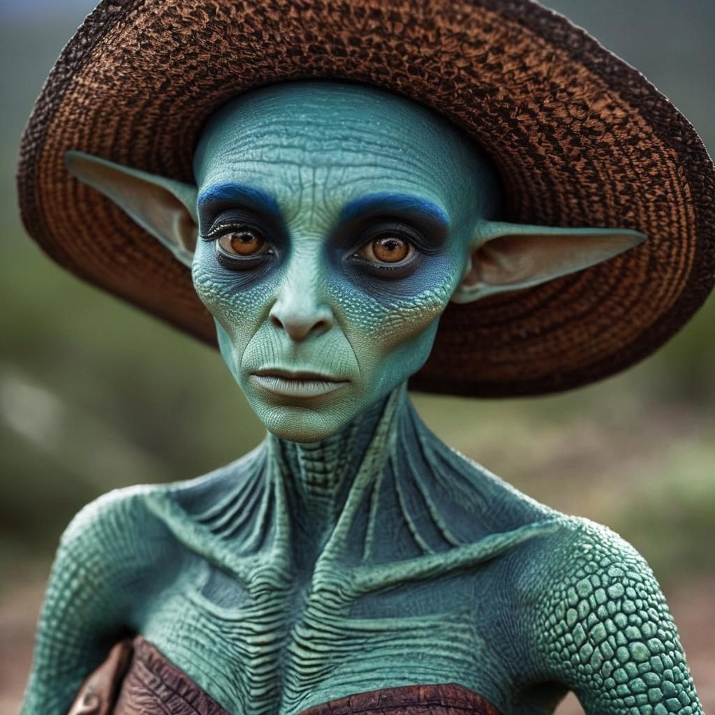 Extravagant Alien Party in Photorealistic Style