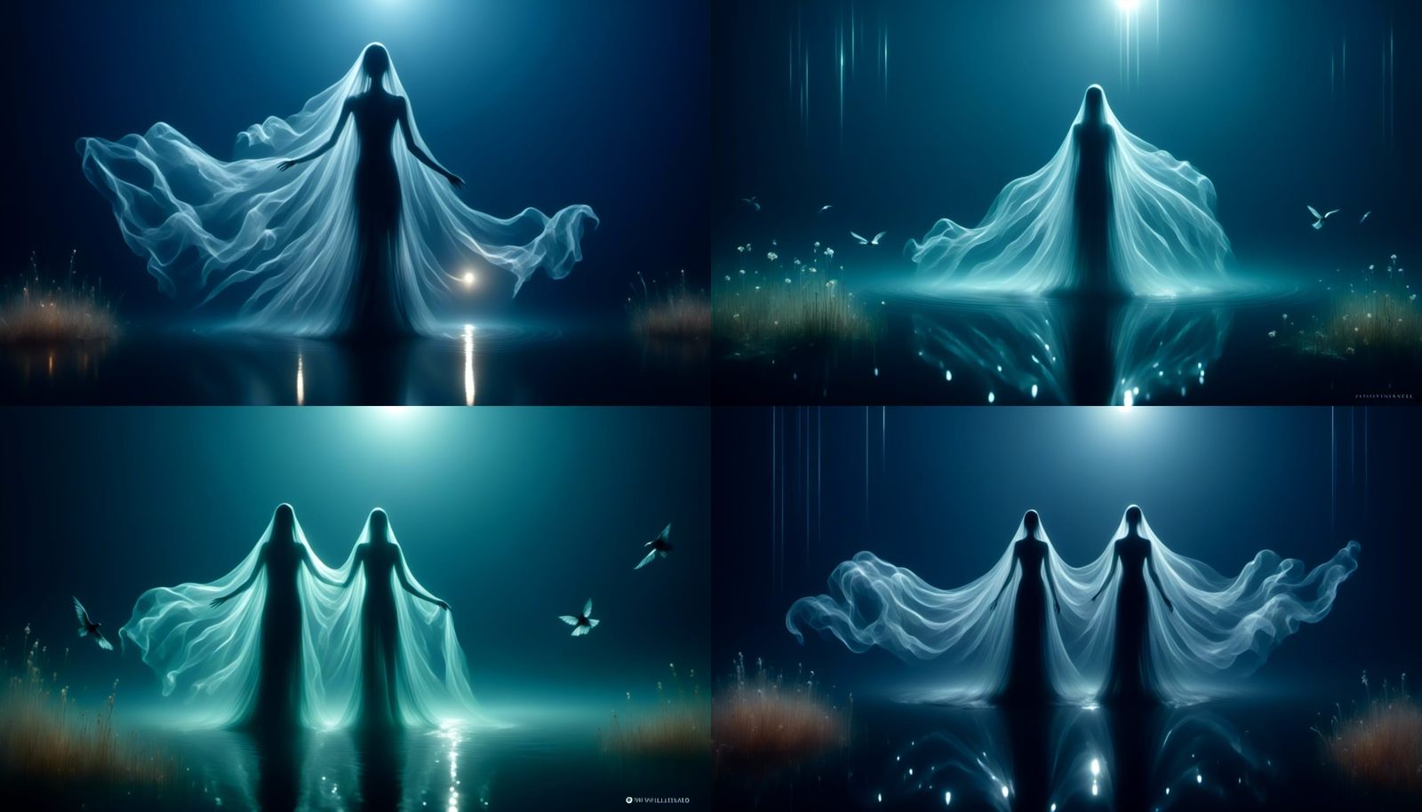 Ethereal La Llorona Floats Over Crystalline Lake