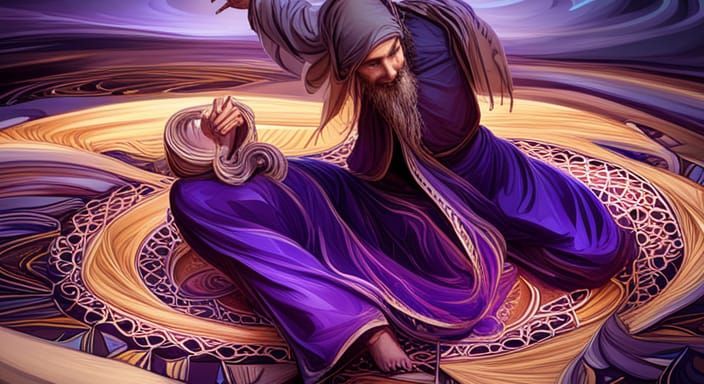 Almost Sufi Whirling Dervish