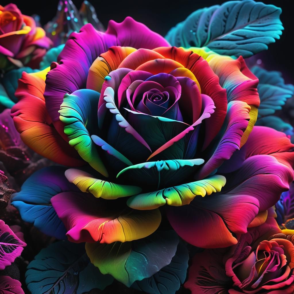 Rainbow Rose