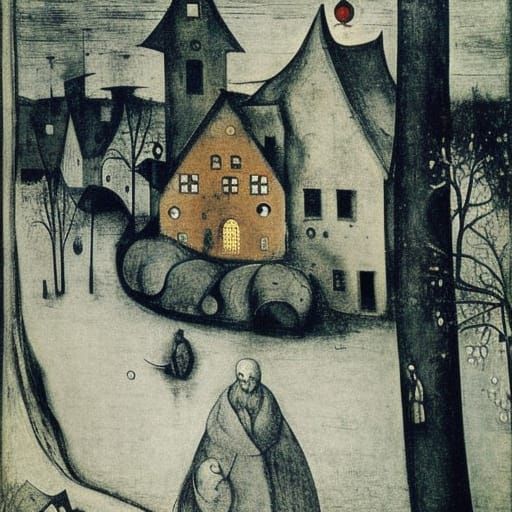 Winter River Bokeh Inspired by Surreal Masters