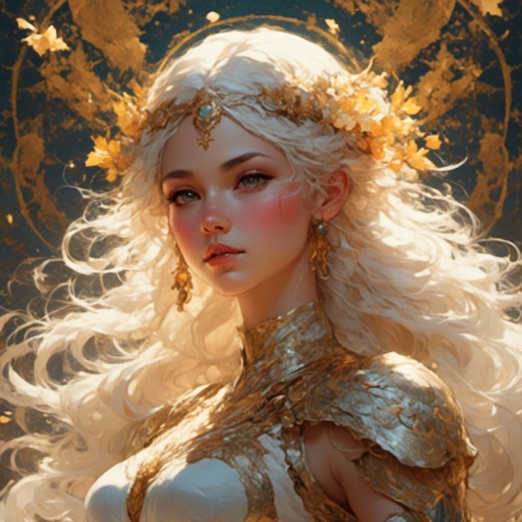 Cosmic Archer: Sagittarius Goddess in Oil Paint