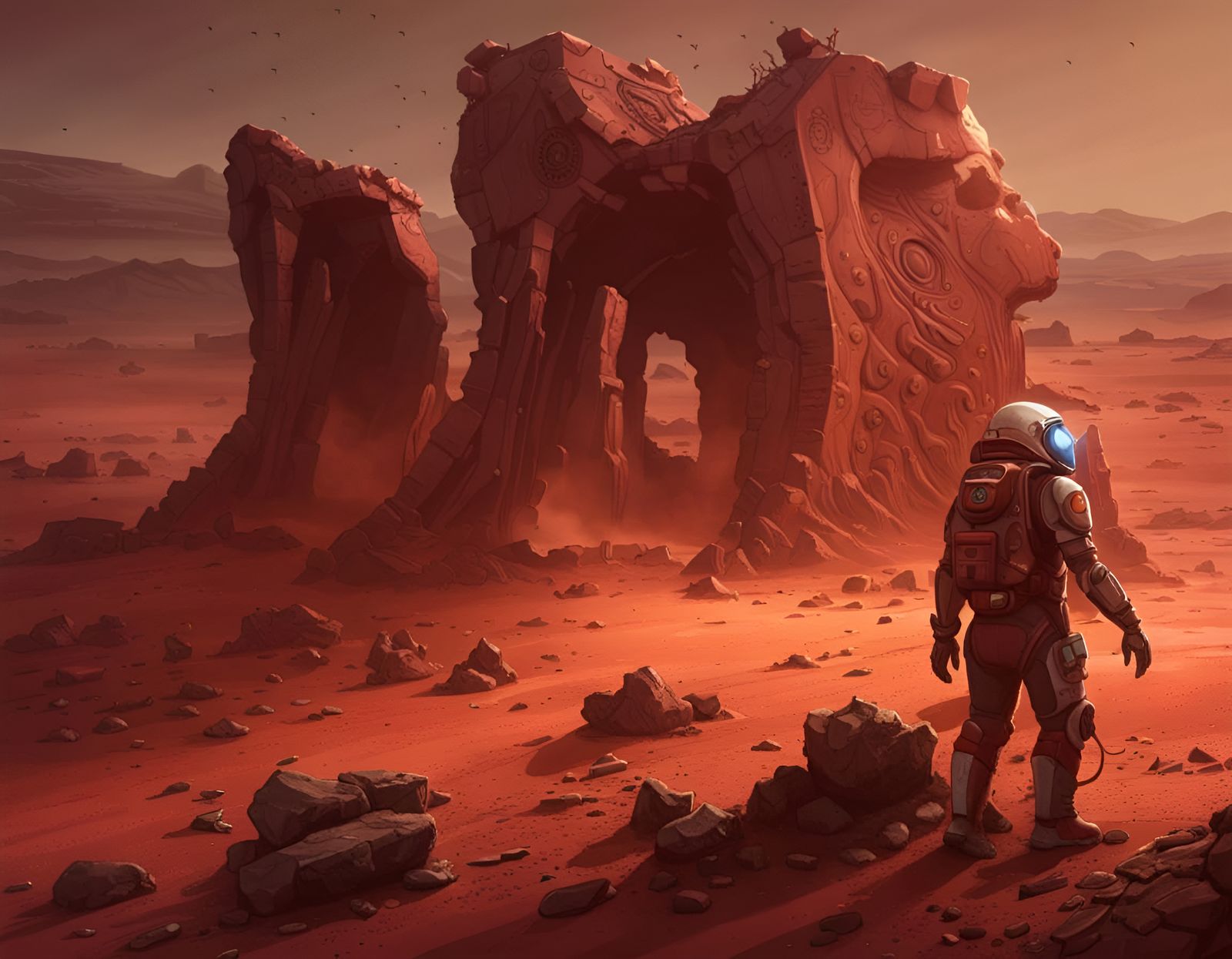 Martian Archeological Dig Reveals Ancient Alien Ruins