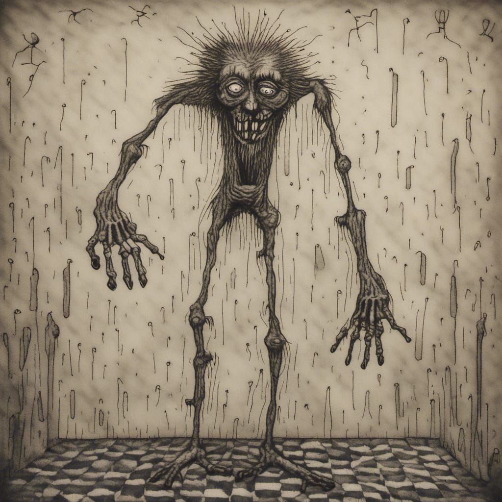 Distorted Monster with Poor Anatomy and Blurry Details