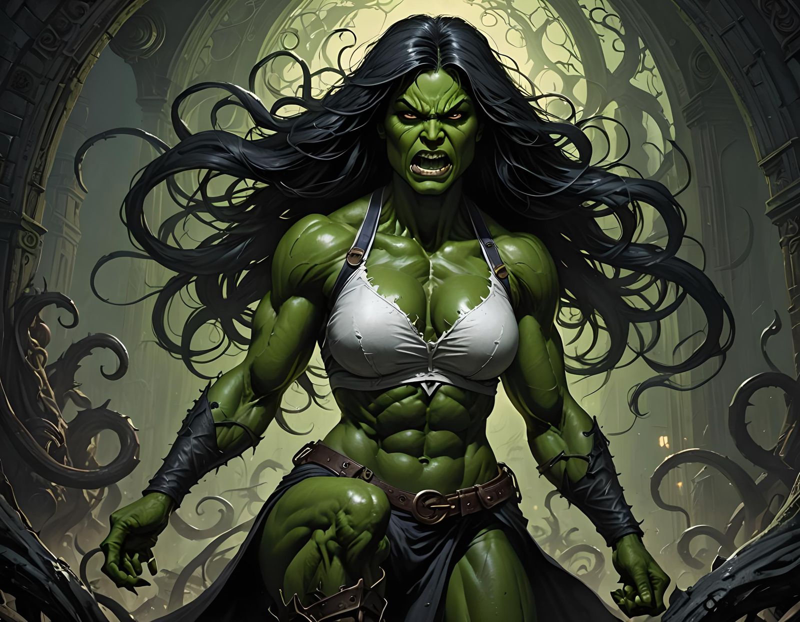 Lovecraftian She-Hulk: Eldritch Horror Goddess