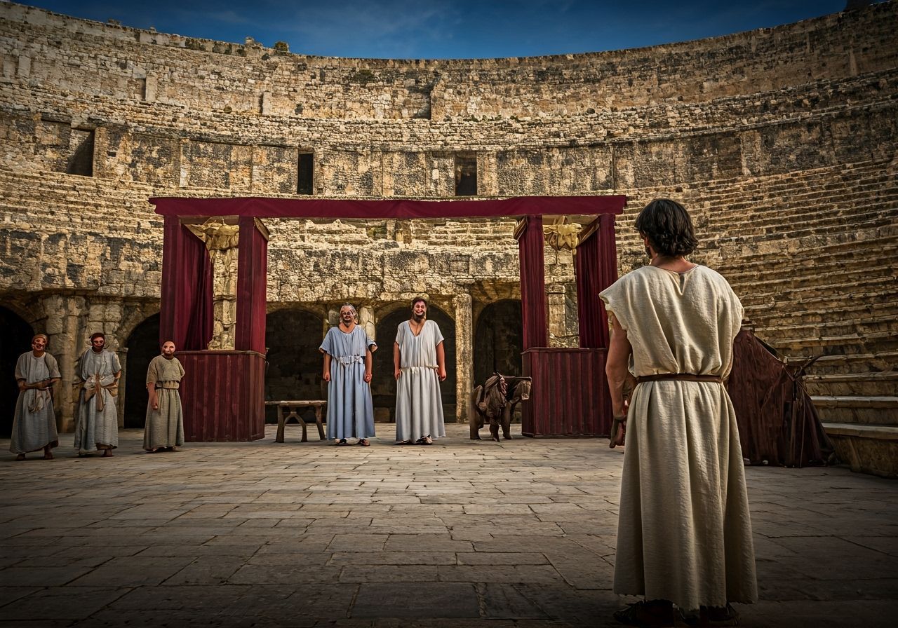 Ancient Roman Play Performance in HDR