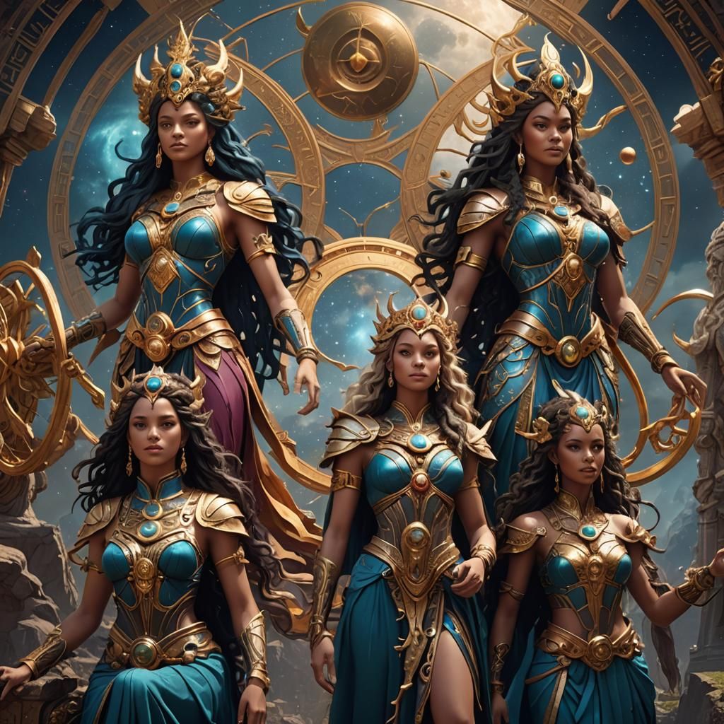 Astrological Goddesses in Fantasy Concept Art