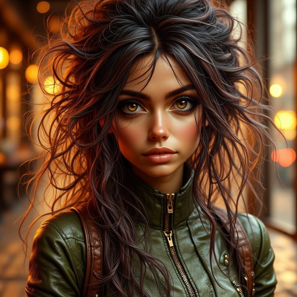 Ultra-Hyper-Realistic Futuristic Female Android Portrait in ...