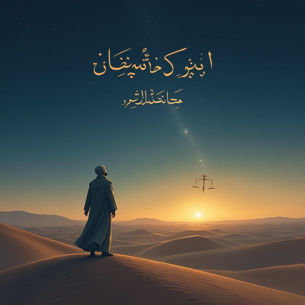 Desert Mystic Under Starry Twilight