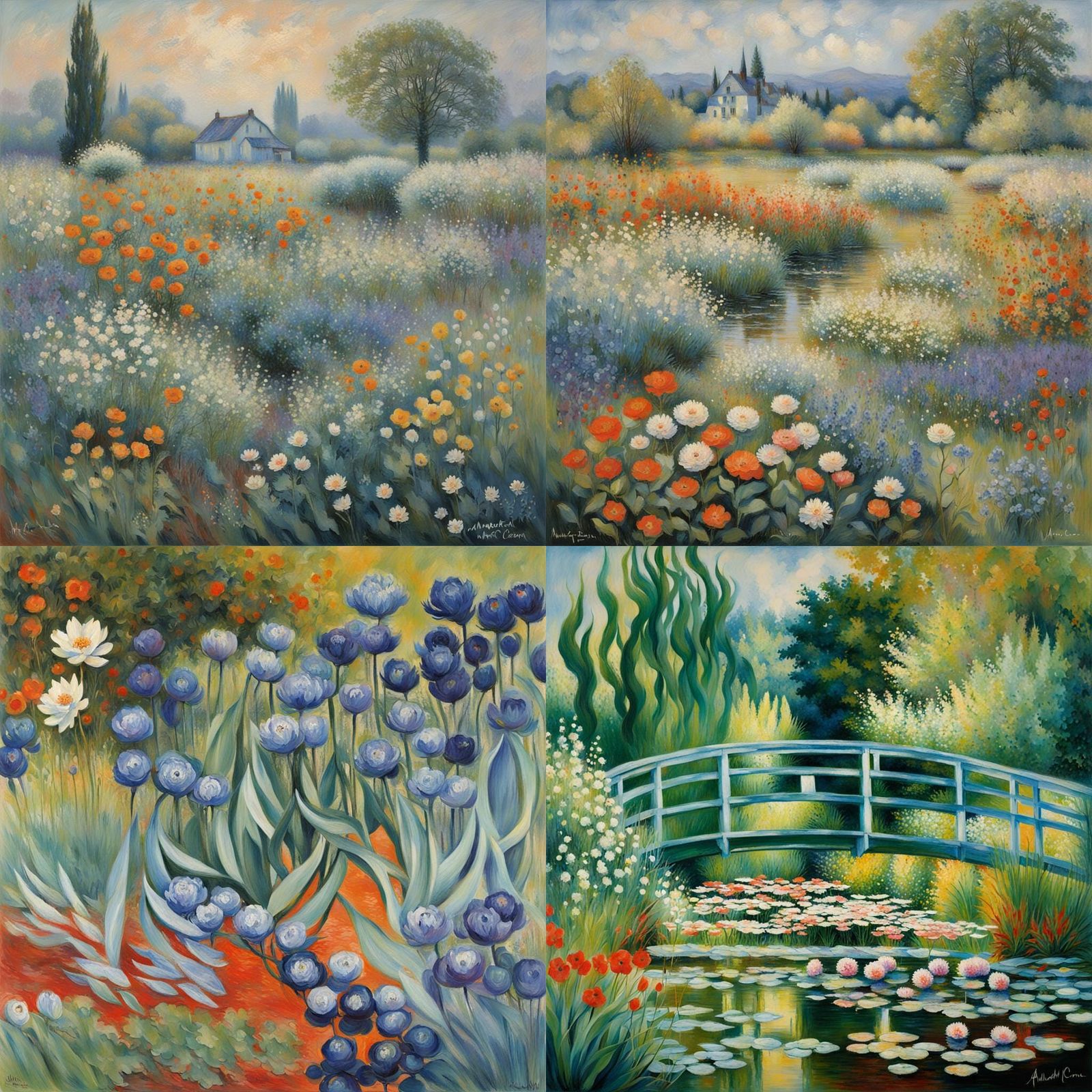 Impressionist Collaboration Inspired by Monet