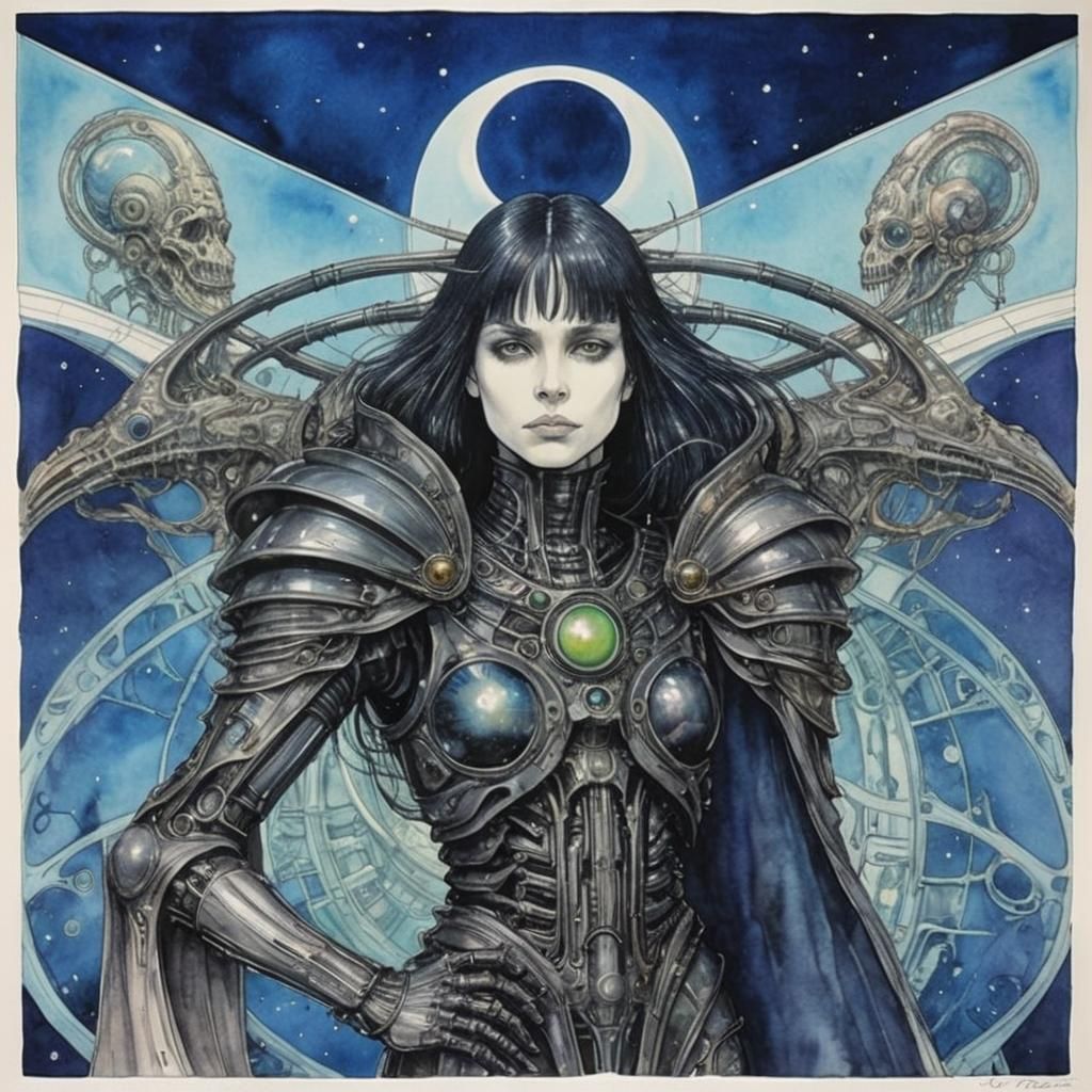 Surreal Disco Marathon in Art Nouveau Style