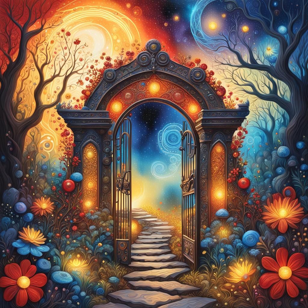 Ethereal Cosmic Gate to a New Journey