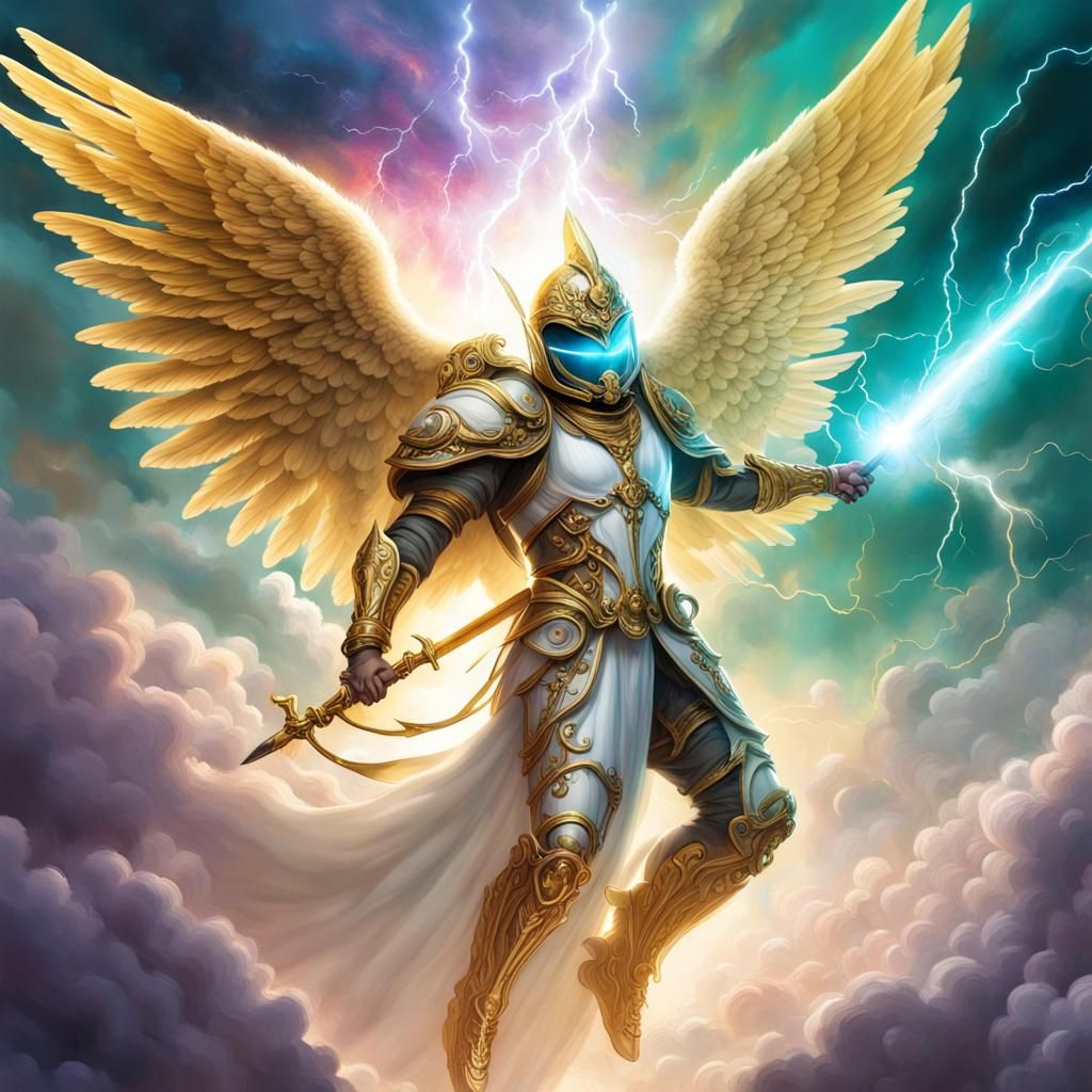 Angelic Flight in Apocalyptic Cyberpunk