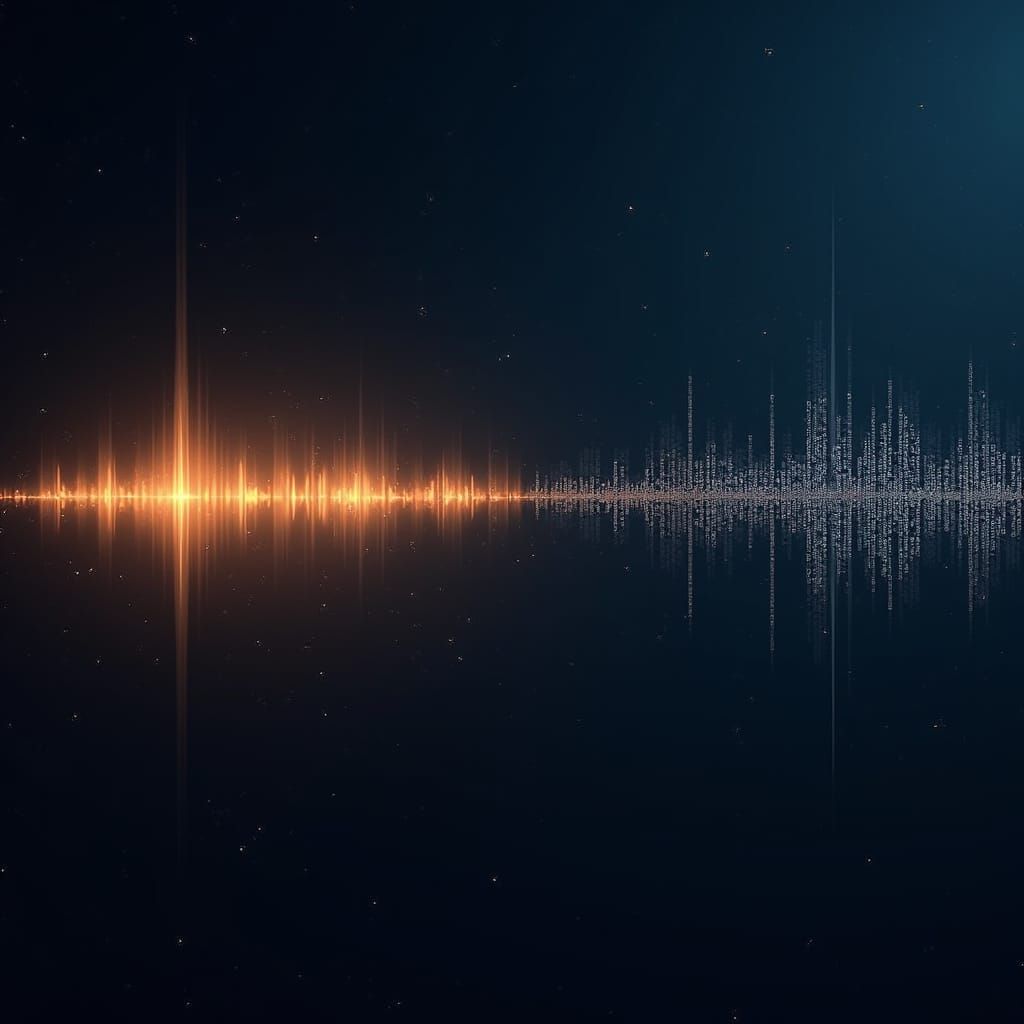 Analog Sound Wave Transformed into Digital Code