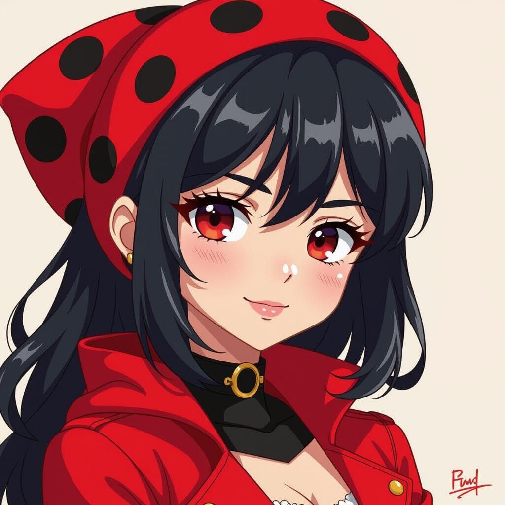 Ladybug in Manga Style of Kentaro Miura