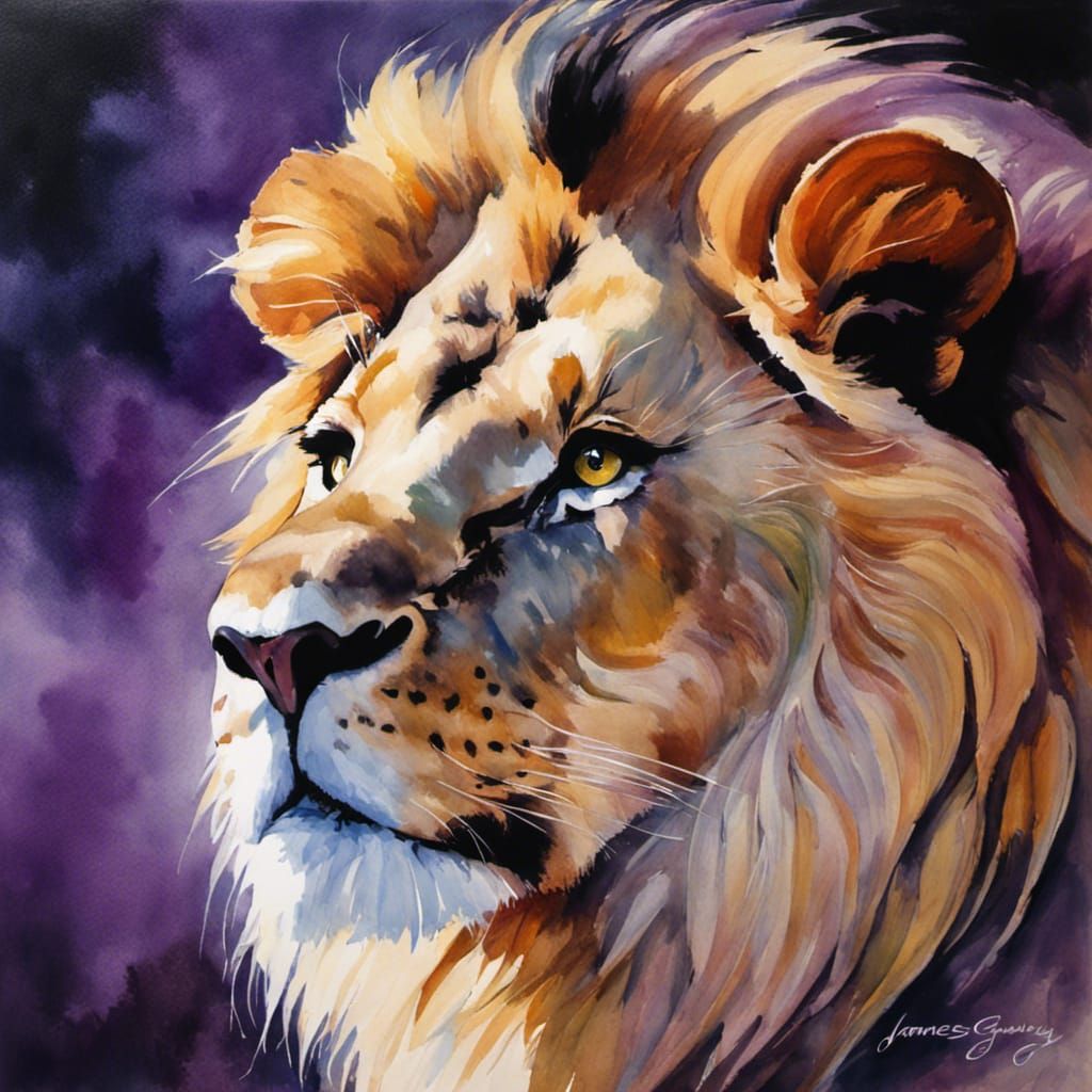 Beautiful lion