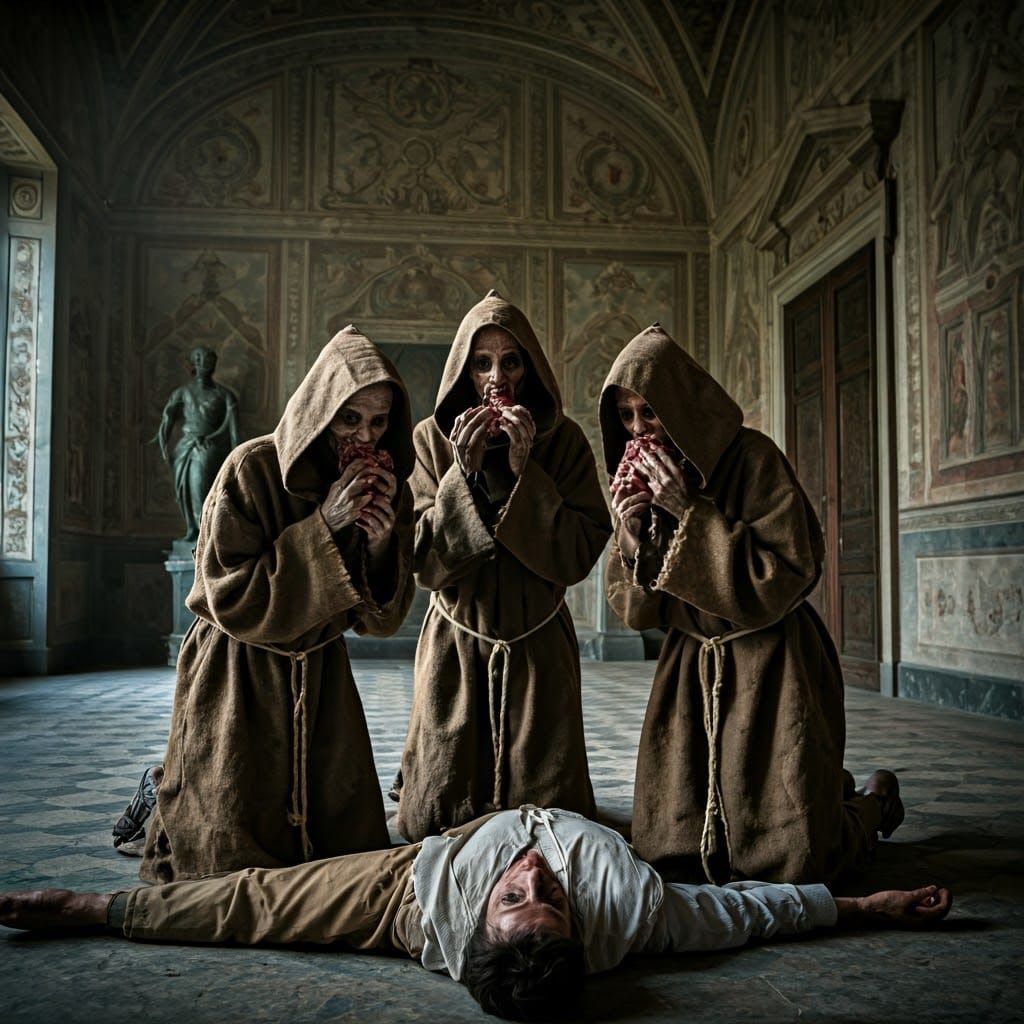 Zombies Feast in Ancient Ruins