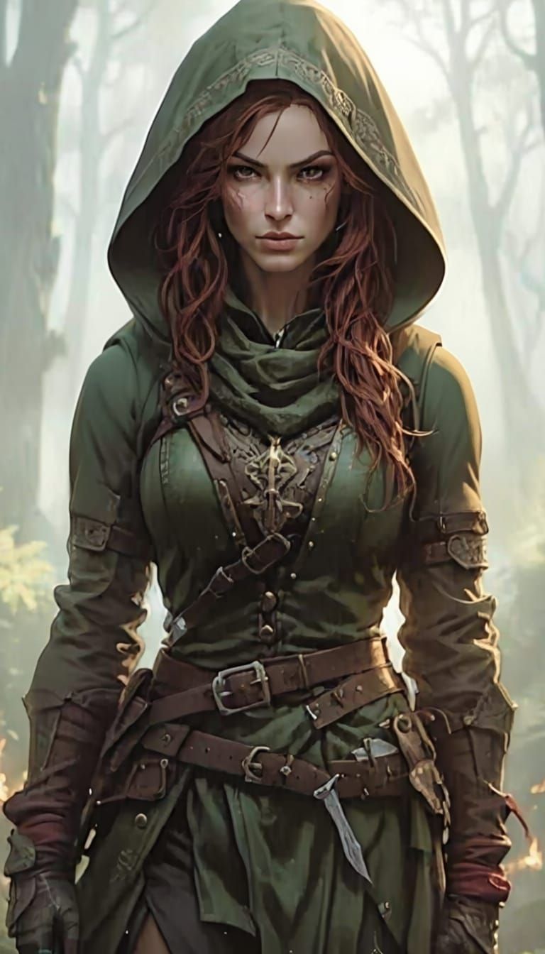 Heroic Fantasy Ranger in 17th Century Attire