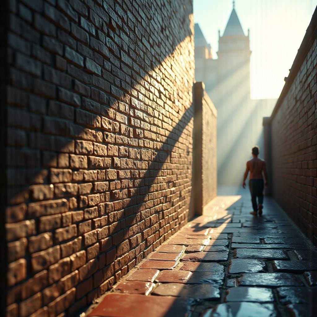 Hyperphotorealistic City Wall in Stunning Detail