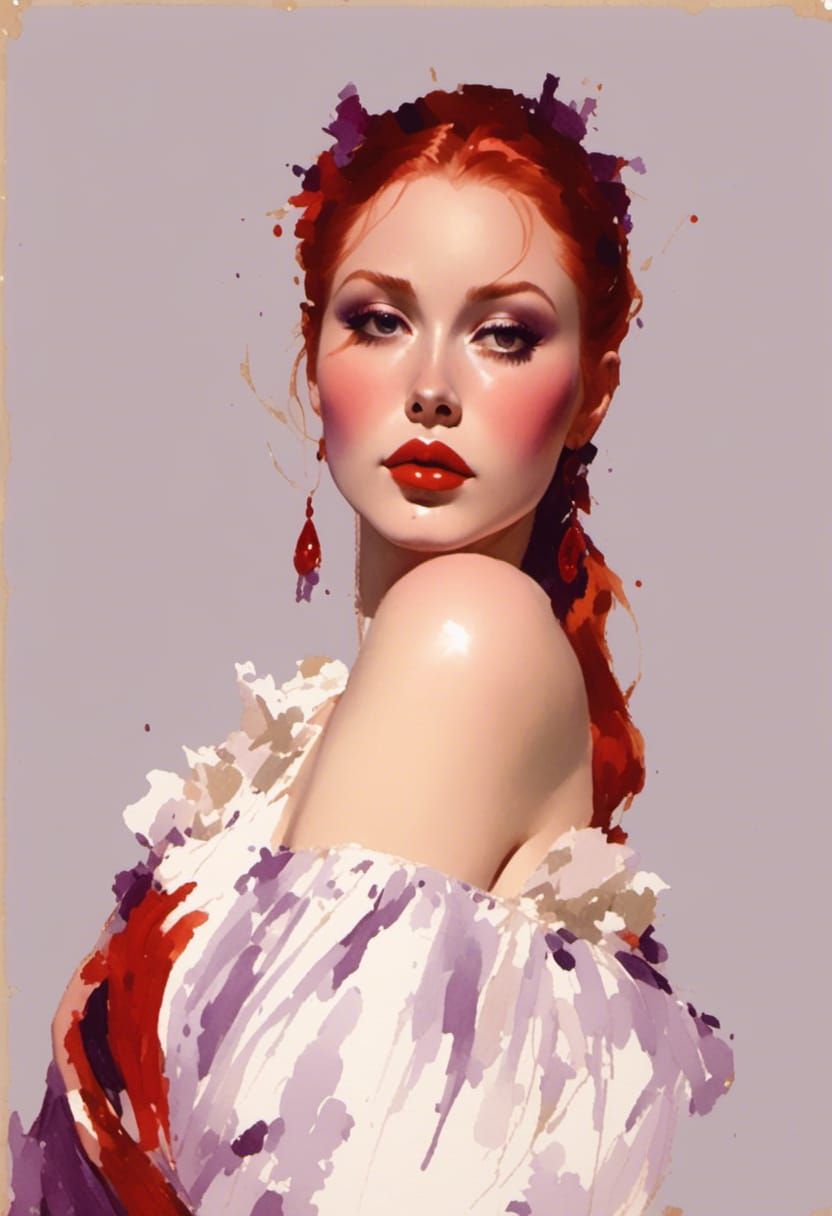 Jessica Rabbit in Luminous Dreamlike Painting