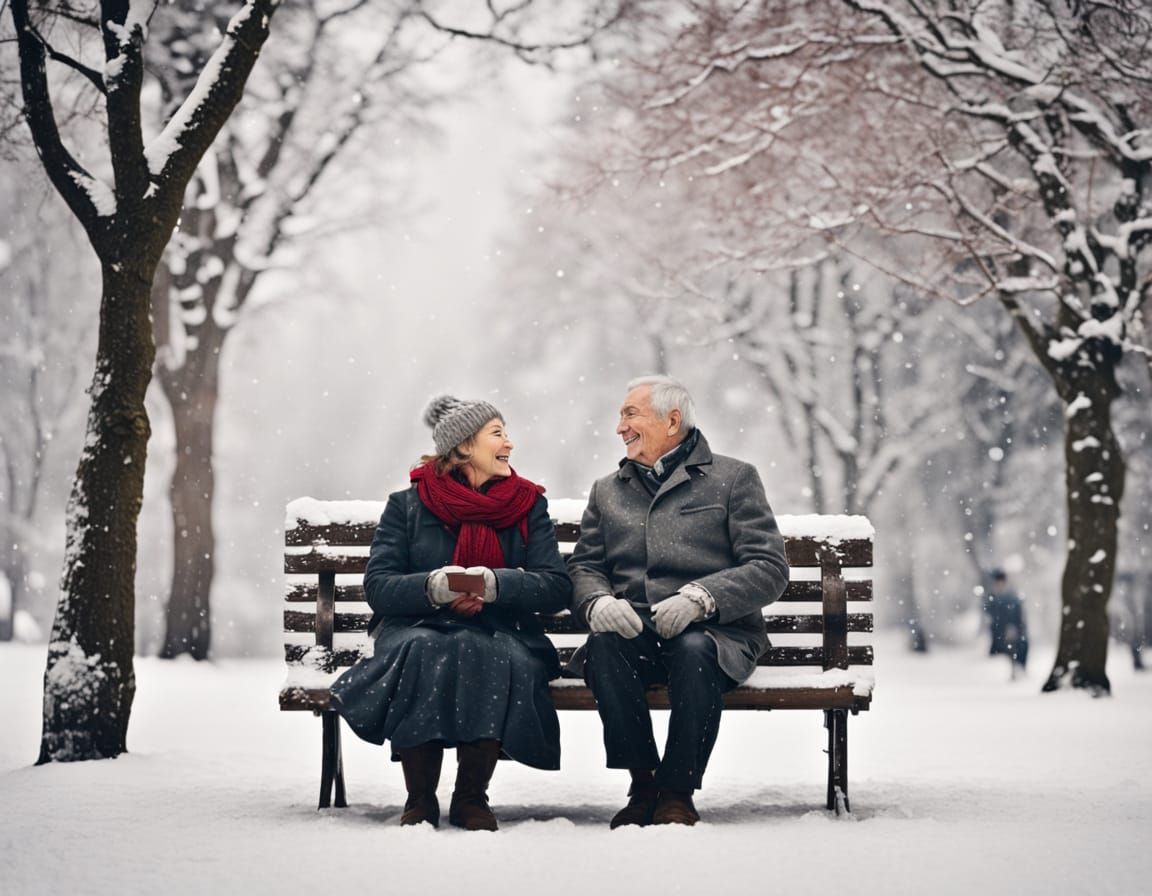 Couple in Winter Wonderland