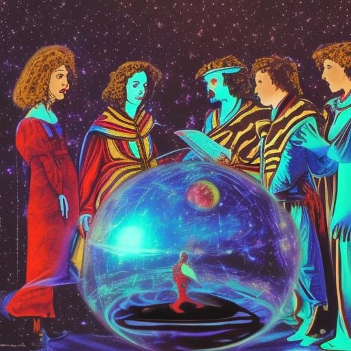 Hamlet's Counsel: A Cosmic Astral Illustration