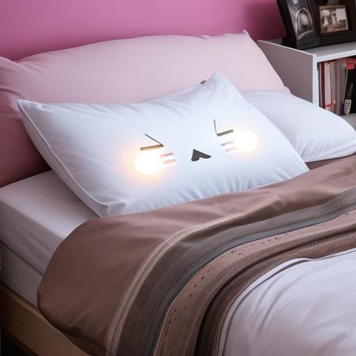 Glowing Lightbulbs Underneath a Pillow