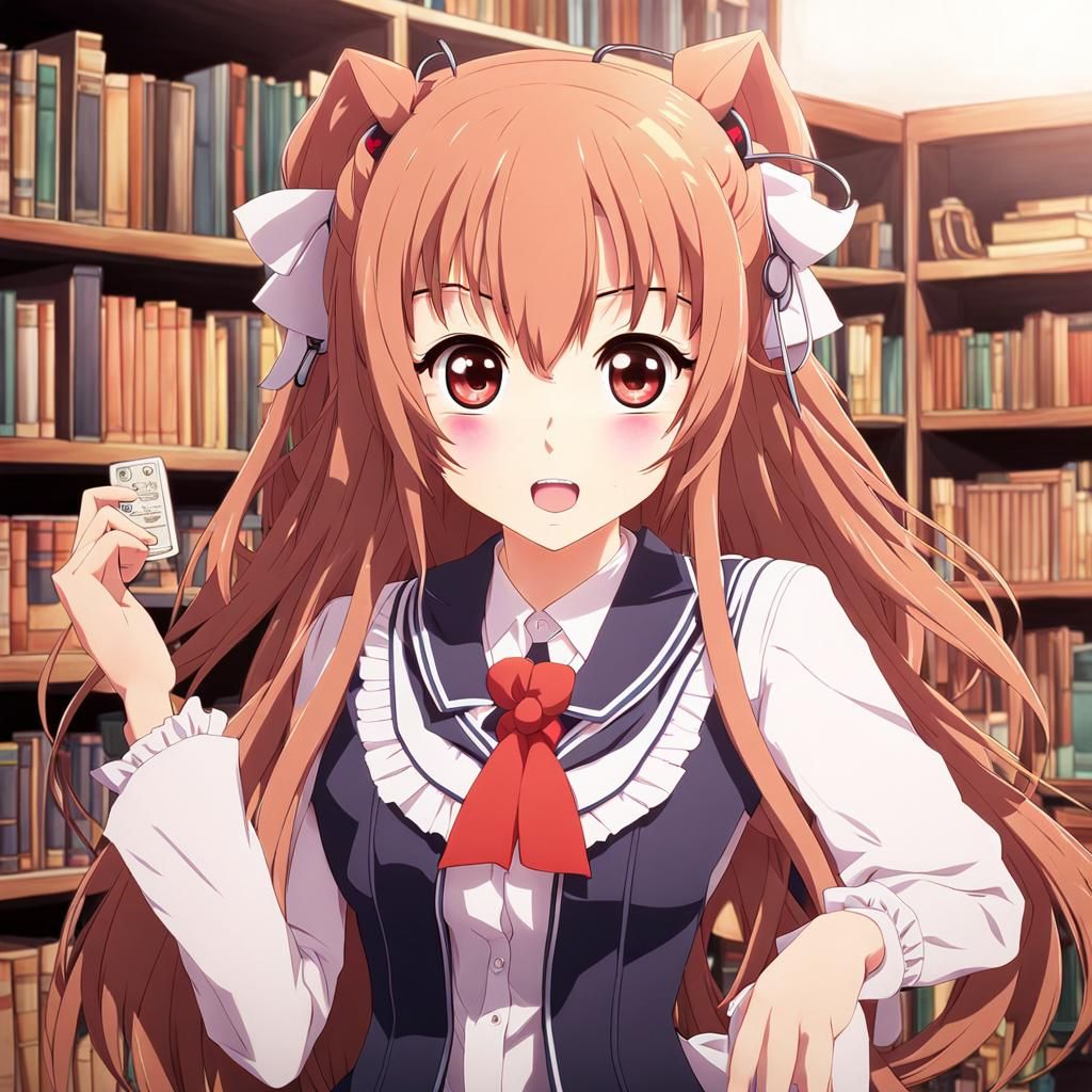 Anime Monika from Doki Doki Literature Club