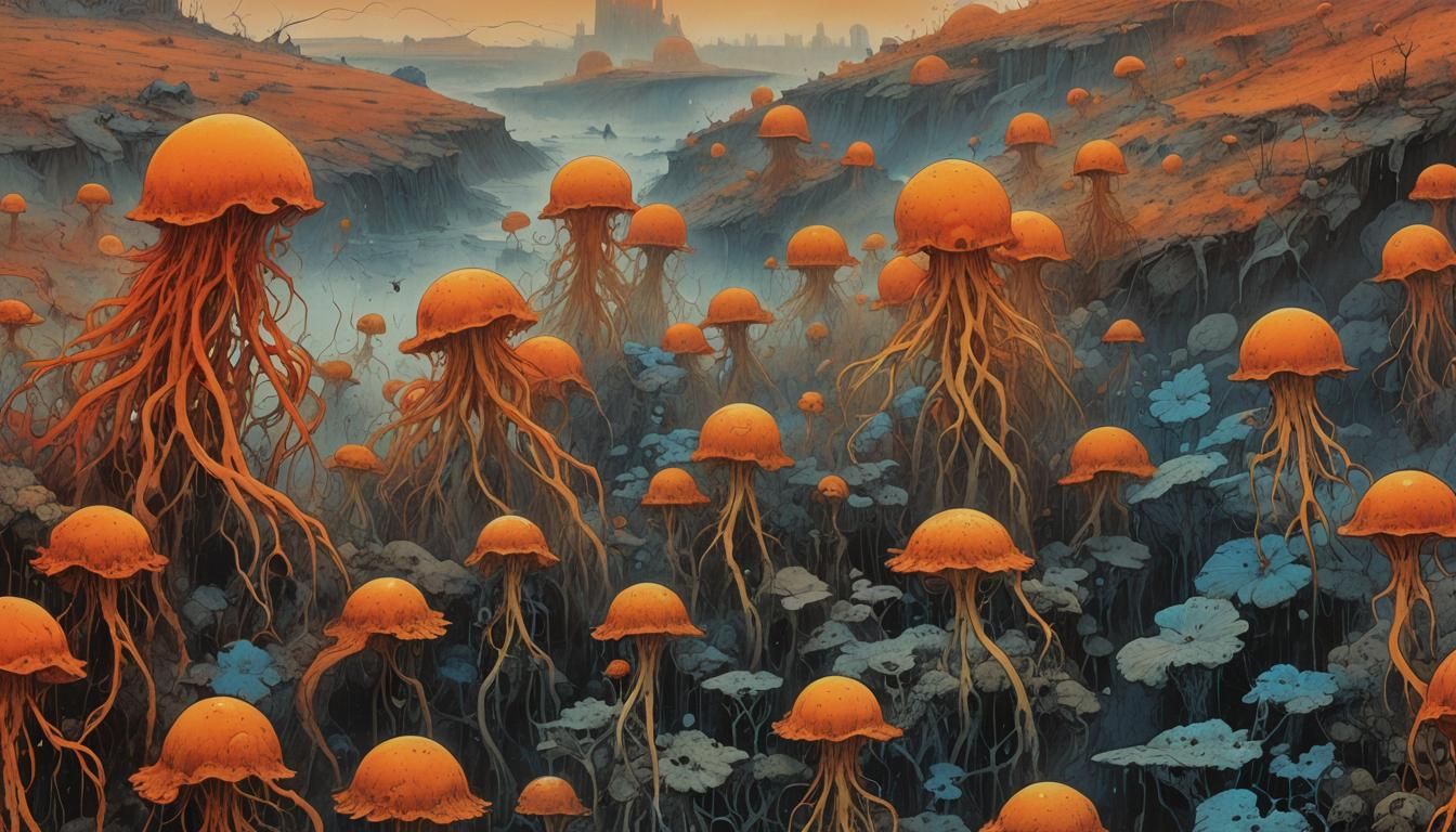 Cosmic Clones in Polish Comic Book Style