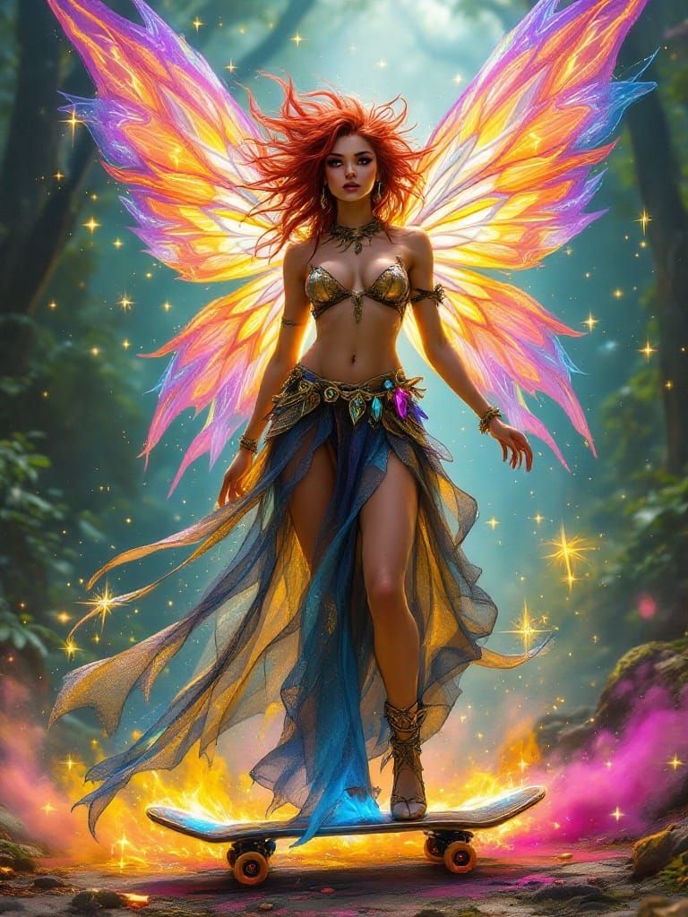 Urban Fairy Guardian with Street-Style Confidence