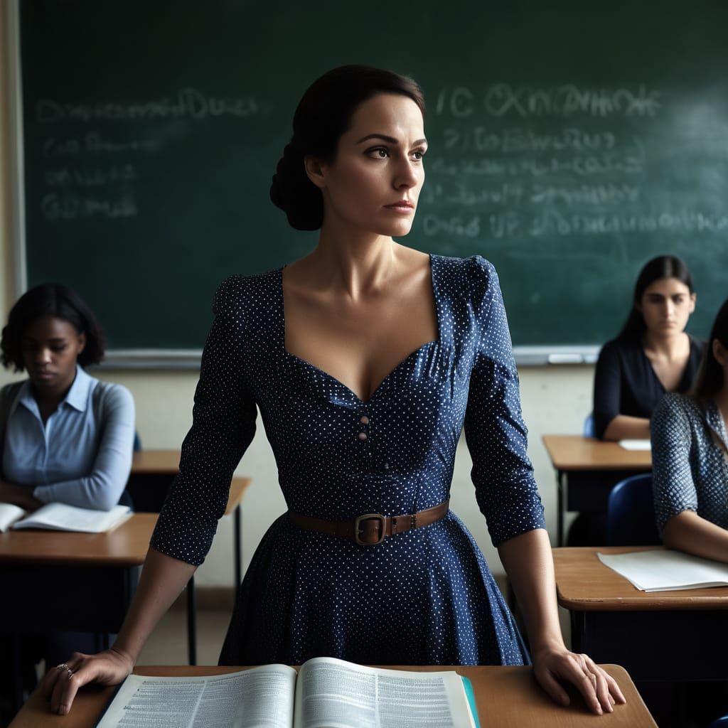 In my french classroom.