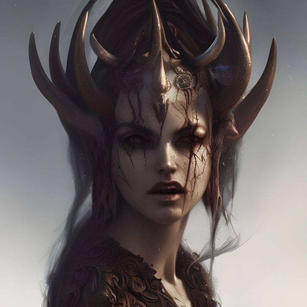Unholy Beauty in Dark Fantasy Style