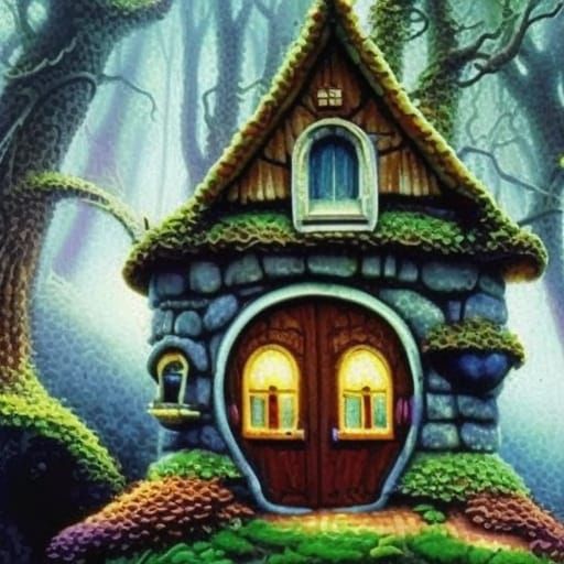 Ethereal Gnome House in Mushroom Fantasy