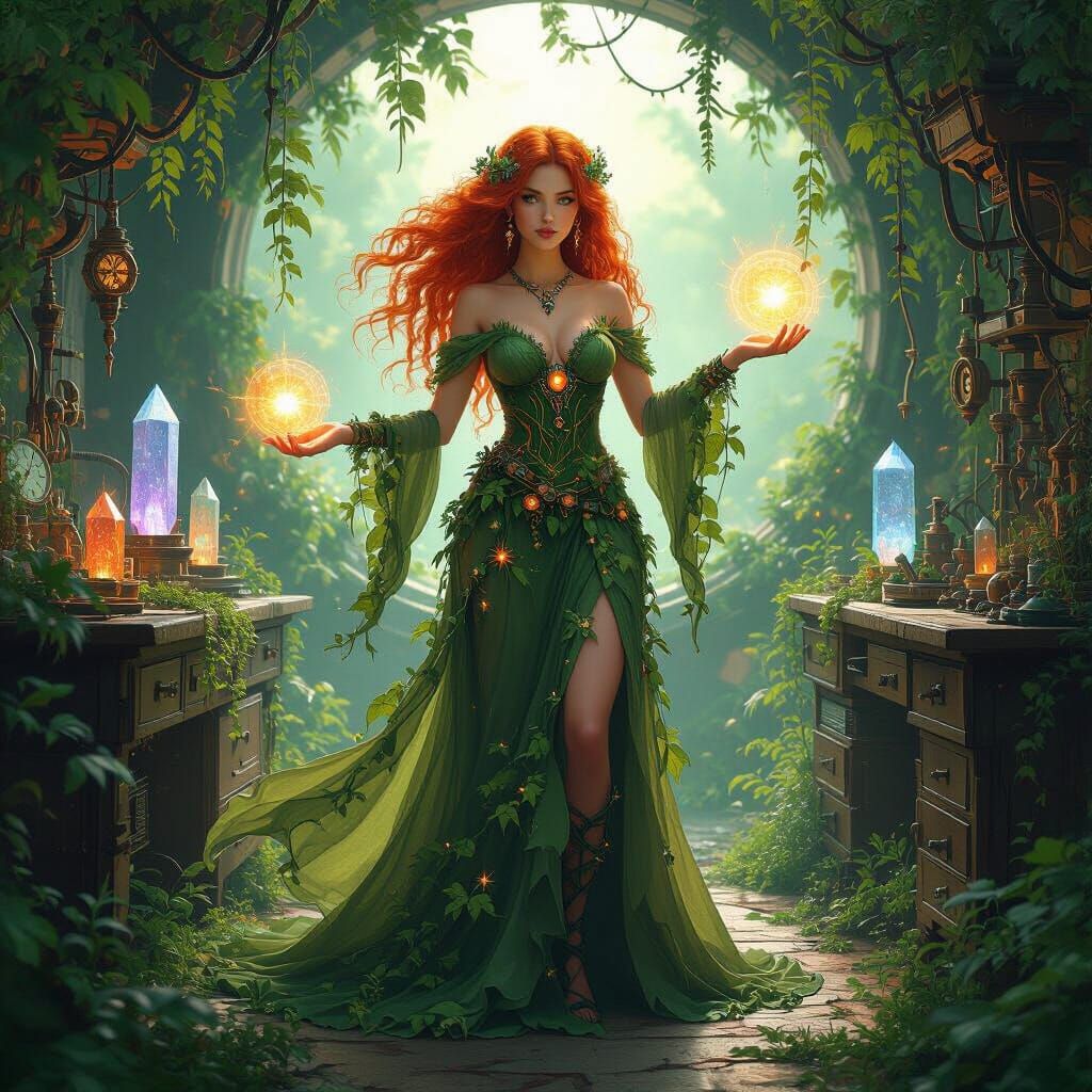 A Solarpunk Druid's Lab