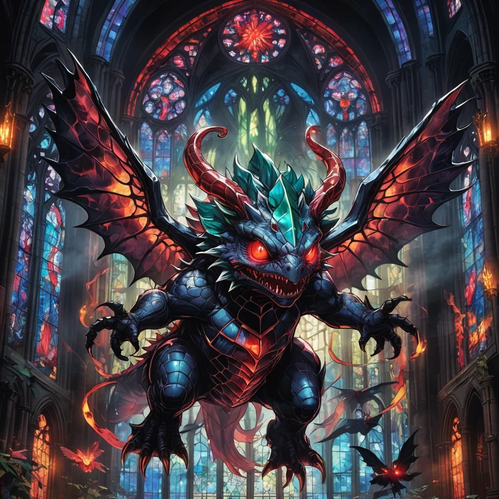 Demonic Seraphim Venusaur in Anime Style