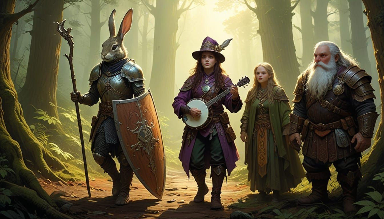 Fantasy Warriors Embark on a Magical Journey