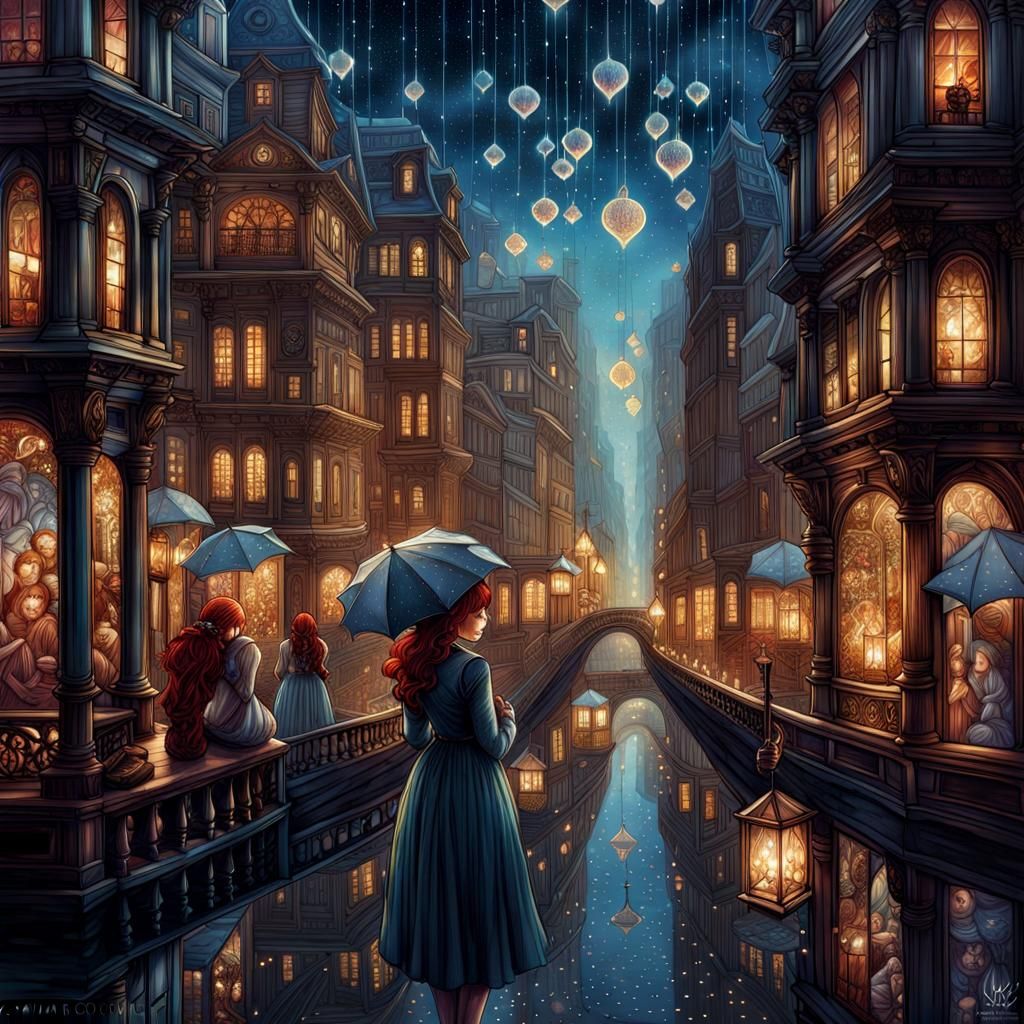 Glass City of Broken Dreams: Hyperdetailed Digital Art