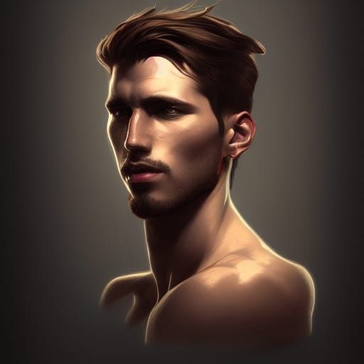 Hyperdetailed Portrait of a Hot Guy in Unreal Engine