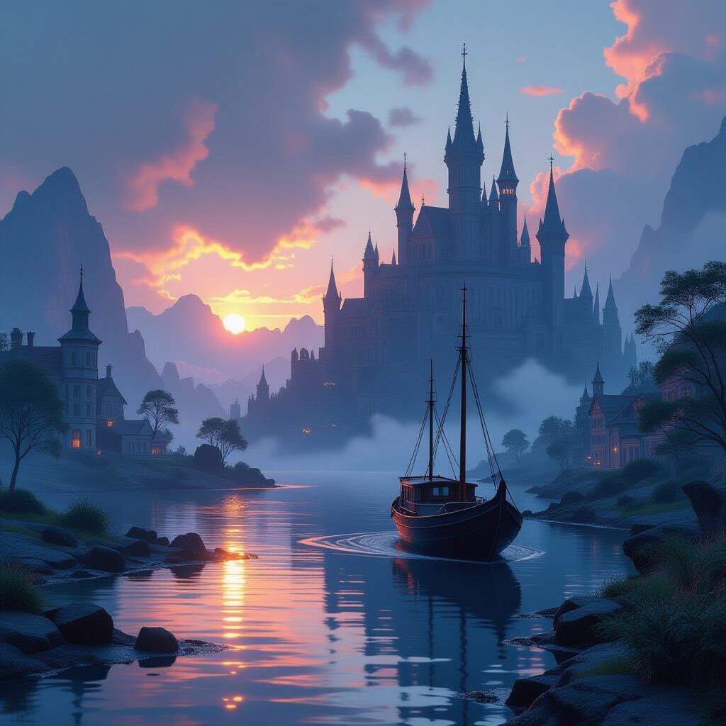 Surreal Dreamscape in a Cinematic Fantasy Art Style