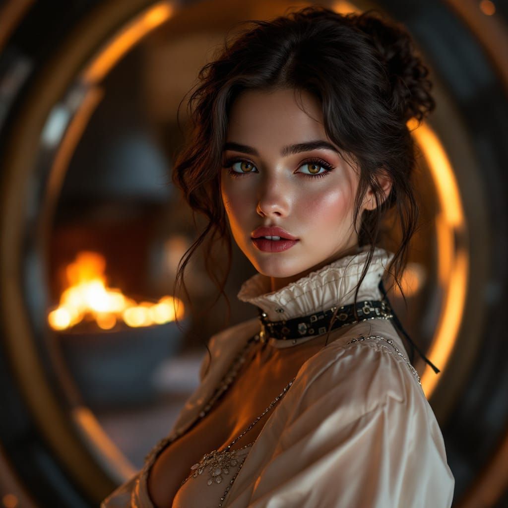 Futuristic Mary Poppins in Boudoir Style