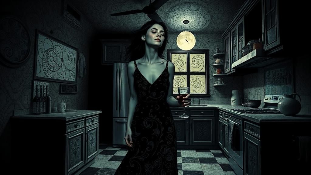 Surreal Sleepwalking Dreamscape with Abstract Details