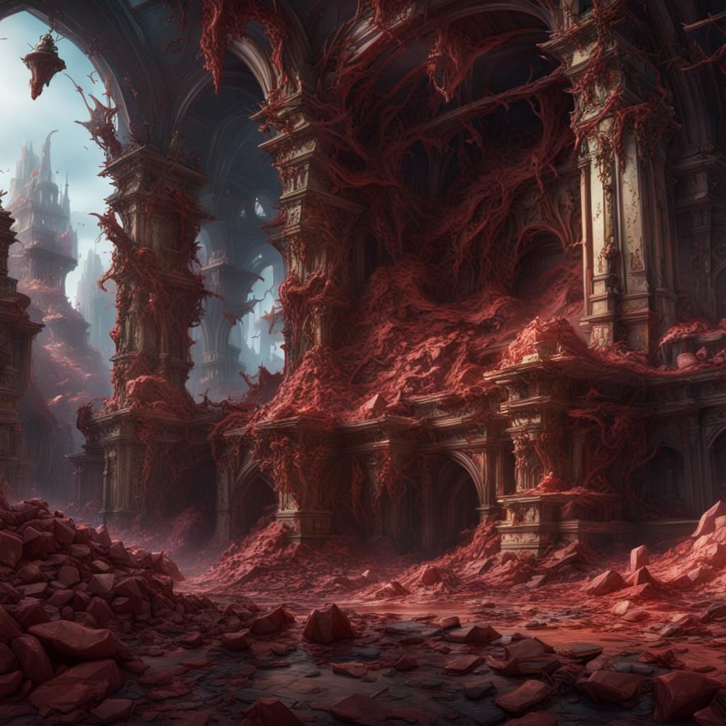 Fantastical Matte Painting of Libido's Devastation