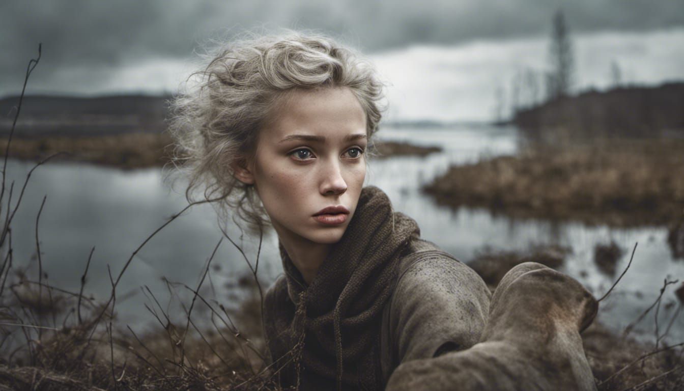 Photorealistic Alien People and Pets in Surreal Setting