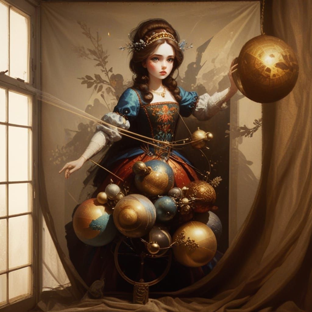 Soviet Propaganda Art with Iridescent Colors