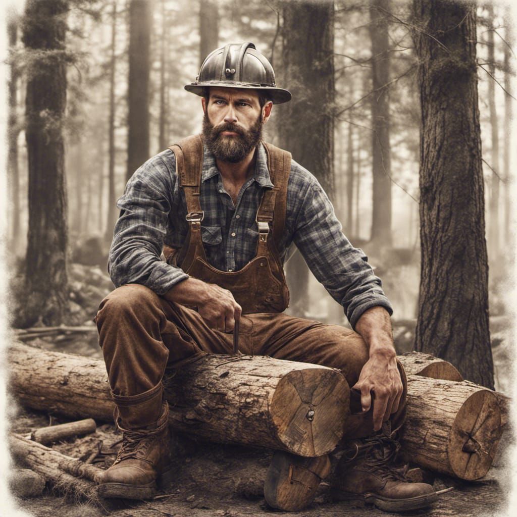 Modern American Lumberjack: A Detailed Portrait